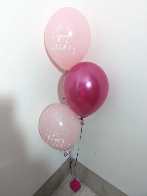 Customizable Hi-Float Helium Balloon Trio with Weight - Image 2