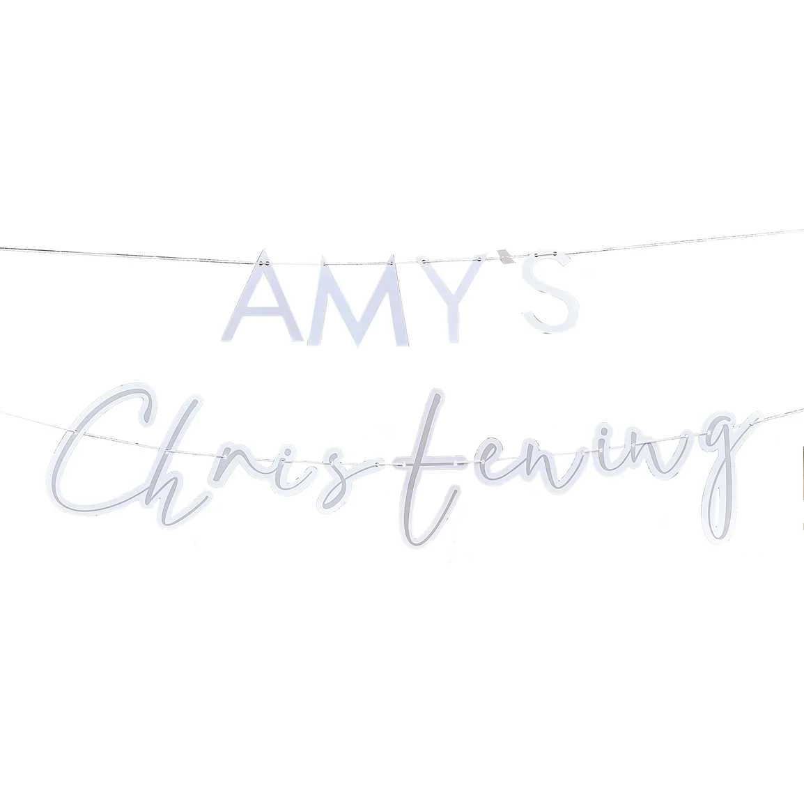 Ginger Ray Customisable Christening Bunting - Image 3