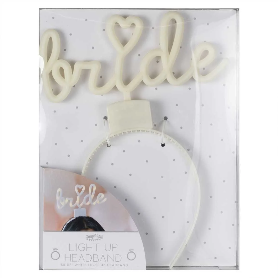 Light Up Bride Hen Party Headband Ginger Ray - Image 2