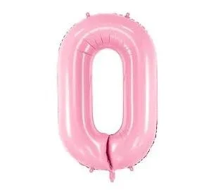 Number Balloon  - Light Pink