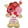 Valentine’s Flowers Satin Luxe Balloon – (39″ x 53″)