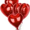 Heart Balloon Bouquet (5 hearts) Collection only