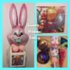 Easter Bunny Personalized Box with Sweets (Pink 110cm tall)