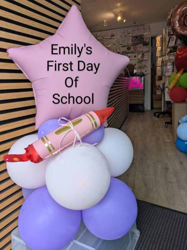 Back to School Personalized ( Collection only) Pink Standing Deco