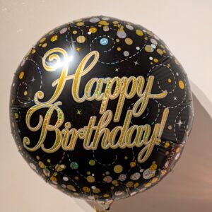 Happy Birthday Foil Balloon Bunch with Stars