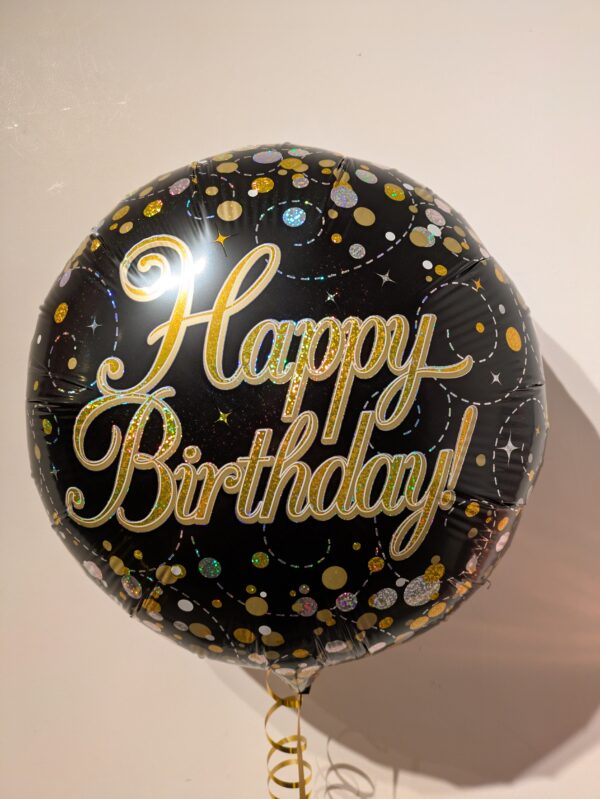 Happy Birthday Foil Balloon Bunch with Stars