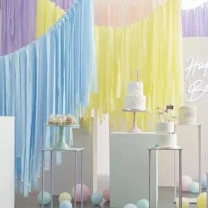 Ginger Ray Pastel Streamer Ceiling Decoration
