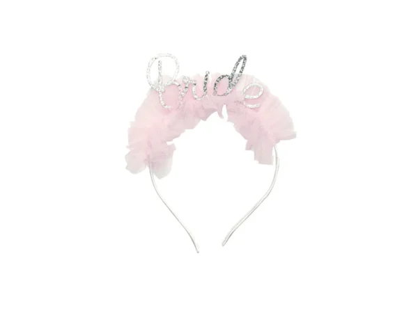 Bride headband with frill, 17.5 x 18 cm