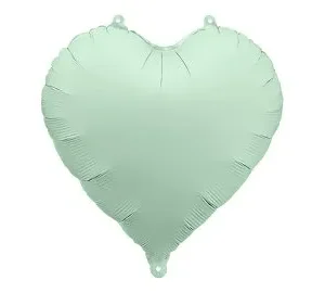 Heart Balloon on a string with weight light blue 18 inch
