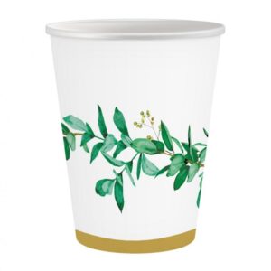 Communion Paper cups Celebrate leaves