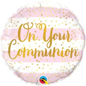 Communion foil Balloon-Pink