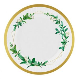 Communion Paper plates Celebrate leaves