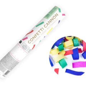 Confetti cannon with confetti
