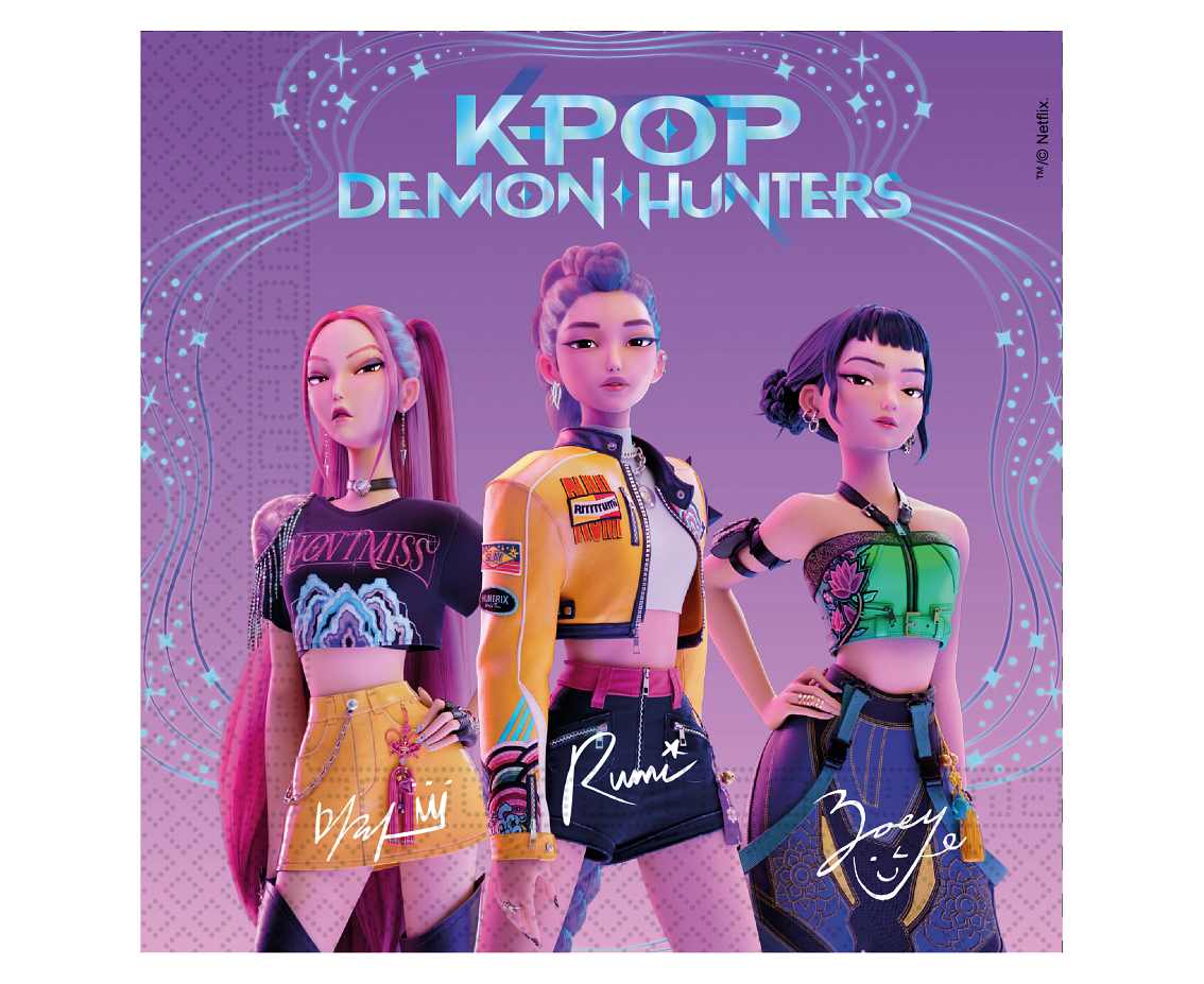 Paper napkins K-POP DEMON HUNTERS